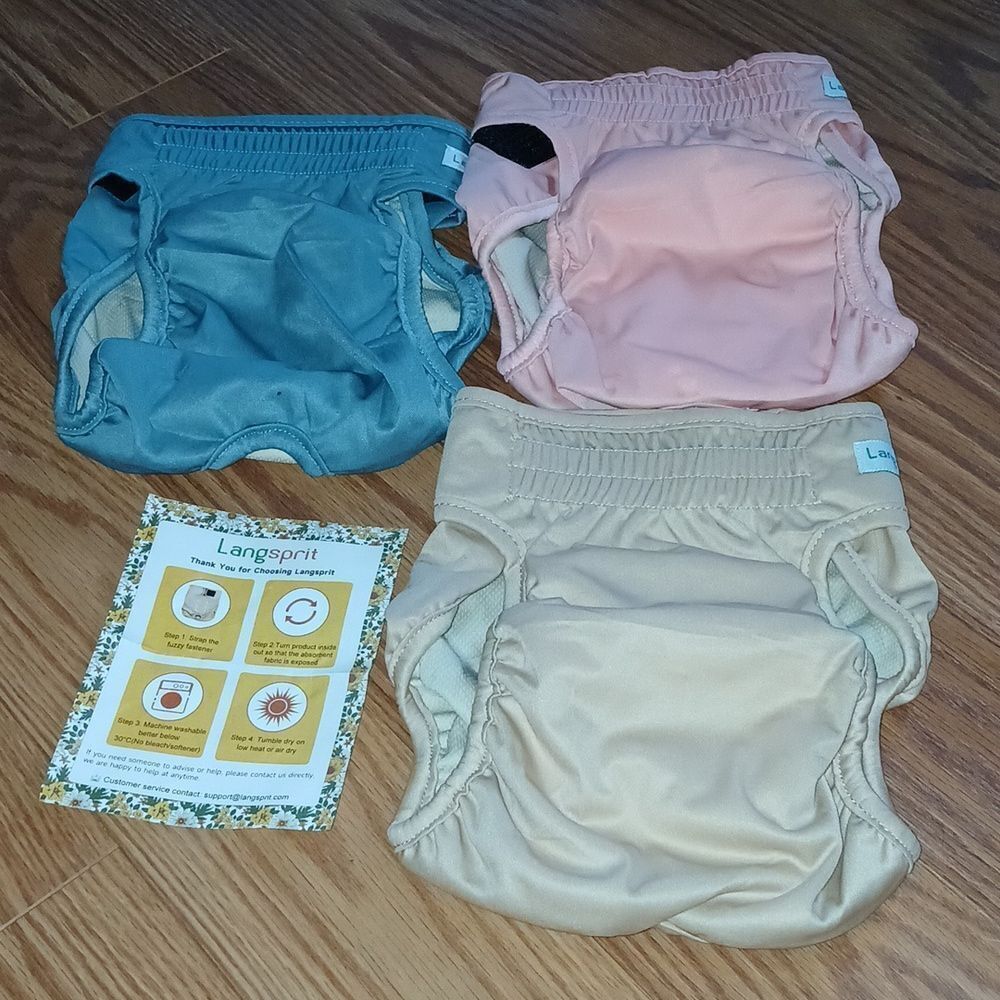 Langsprit Reusable Cat Diapers for Female and Male  Washable Sz L NEW